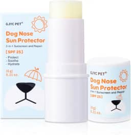 Protetor solar de nariz para cães FPS 25 – Proteção solar natural e segura com manteiga de karité e espinheiro marítimo – hidrata e protege narizes sensíveis – sem fragrância