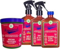 Lola Kit Rapunzel Linha de Crescimento - Shampoo + Máscara + Tonico + Milk