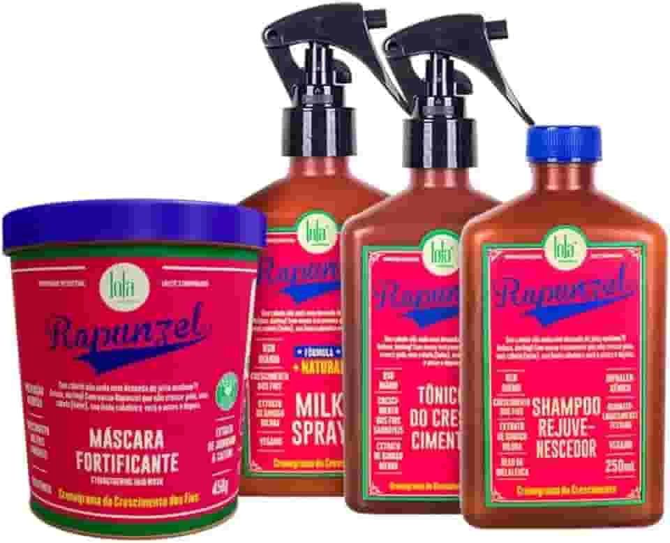 Lola Kit Rapunzel Linha de Crescimento - Shampoo + Máscara + Tonico + Milk