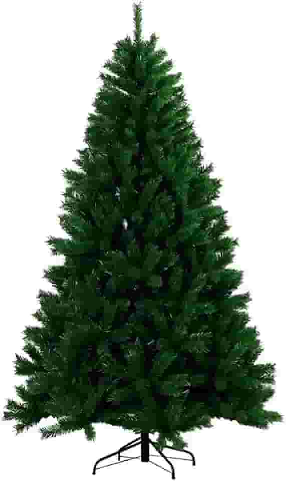 Árvore De Natal Pinheiro 2,10cm - 1.100 Galhos, Grande, Cheia, Luxo, Tradicional, Verde, Premium Imperial Canadense- Marketwave