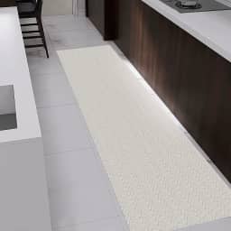 Tapete Passadeira Antiderrapante 1,30m x 45cm para Cozinha Quarto Banheiro Corredor 100% Algodão Cru Off White Natural Decoração Minimalista Artesanal de Tear