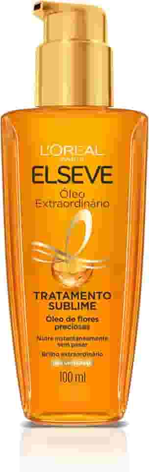 ELSÉVE Óleo Capilar L'Oréal Paris Elseve Óleo Extraordinário 100Ml - Leave In Anti Frizz Protetor Térmico Tratamento Reconstrutor Para Todos Os Tipos De Cabelo