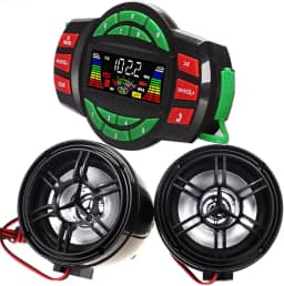 Beyondcity UTV ATV Amplificador Bluetooth Sistema de Som Alto-falantes Mãos-Livres FM Sistema de Áudio USB Alto-falantes Estéreo 3 Polegadas 12V Motocicleta Áudio Impermeável Rádio FM Alto-falante