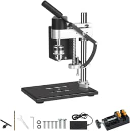 Jadeshay Mini Furadeira De Bancada Jadeshay, Mandril B10, Elétrica Com Velocidade Ajustável Para Madeira, Acrílico, Pvc, Metal, Faça Você Mesmo E Pronta Oficina