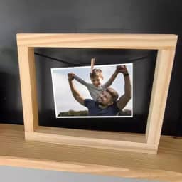 Porta Retrato Foto Quadro Madeira Varal Vazado Com Pregador Polaroid Decorativo Enfeite Presente