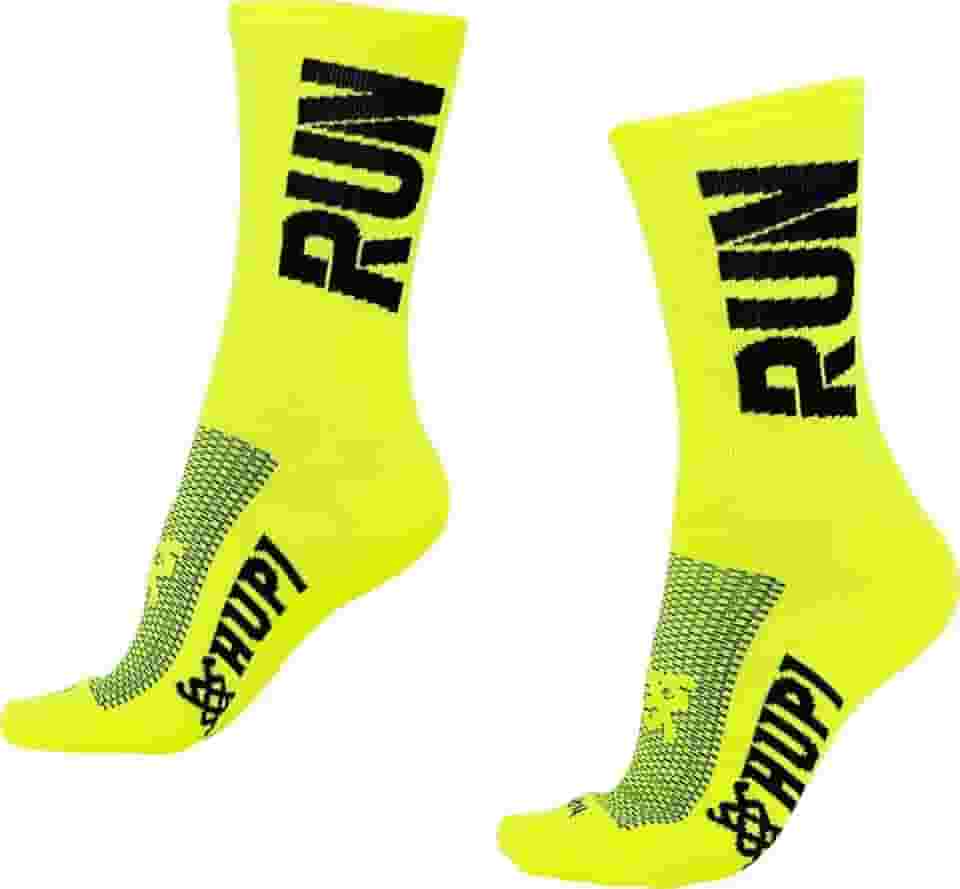 Meia Hupi Run para Corrida Preto/branco, Cor: Preto/branco
