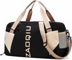 Bolsa Mala de Mão 10kg Viagem Academia Bordo Grande Avião – Compartimento para Tênis, Área Seca e Molhada, Alça Ajustável, Ideal para Viagens e Academia (Preto)