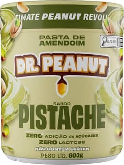 DR. PEANUT PASTA DE AMENDOIM PISTACHE 600G COM WHEY PROTEIN