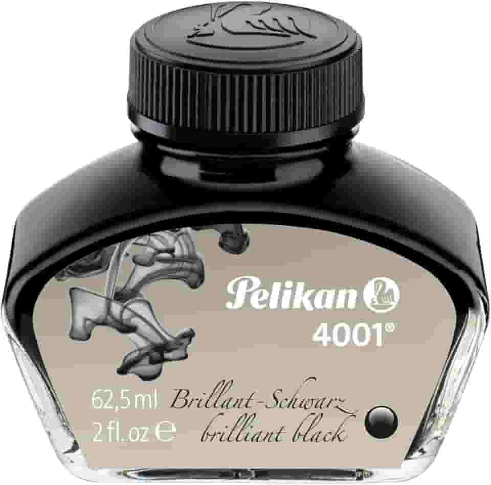 TINTA CANETA TINTEIRO 4001 62,5ML PELIKAN PRETO 329144