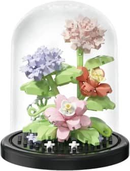 Blocos de Montar Decorativos Flor Hortênsias na Cúpula - Castela