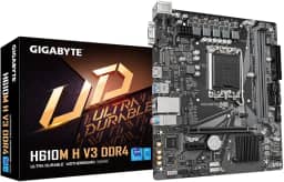 Gigabyte Placa-mãe H610M H V3 DDR4 - Suporta Intel Core 14ª CPUs, 4+1+1 fases híbridas VRM digital, até 3200MHz DDR4, 1xPCIe 3.0 M.2, GbE LAN, USB 3.2 Gen 1