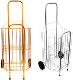 Carrinho de Feira Dobrável, Capacidade 60kg, Compacto.