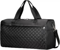 Bolsa Feminina Multifuncional com Compartimento para Sapatos, Divisória Seco/Molhado e Alças Ajustáveis — Ideal para Academia, Viagem e Maternidade