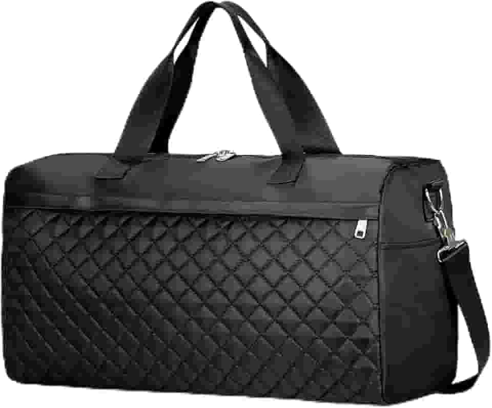 Bolsa Feminina Multifuncional com Compartimento para Sapatos, Divisória Seco/Molhado e Alças Ajustáveis — Ideal para Academia, Viagem e Maternidade