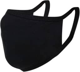 R.Two Máscara De Tecido Ninja Preta 2 Camadas Com Clip Nasal 1 Unidade