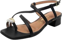 Sandalia Feminina Salto Baixo Conforto Casual Vizzano