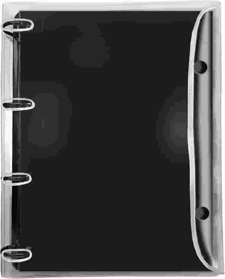 Fichário Universitário Cristal Preto com 192 Folhas – DAC 2394