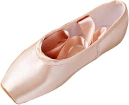 Sapatos de ponta de cetim para meninas e senhoras sapatilhas de dança profissional com fita para escola ou casa