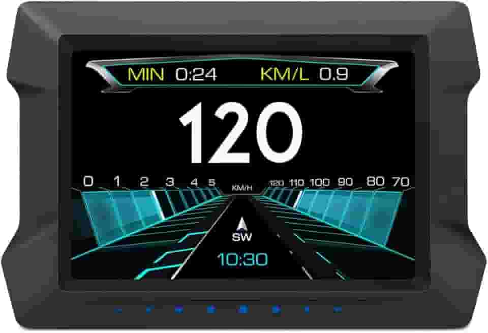 Computador de viagem multifunções P22 Universal Car HUD Head Up Display Medidor de Carro, OBDⅡ Diagnóstico e Medidor de Inclinação Velocímetro Digital Computador de Condução Segura Alarme de Excesso