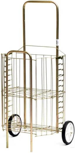 CARRINHO DE FEIRA MADAME TELINHA COM RODAS