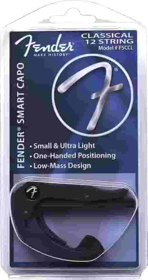 Braçadeira Capotraste Smart Capo 12 Cordas Classical Preta Fender