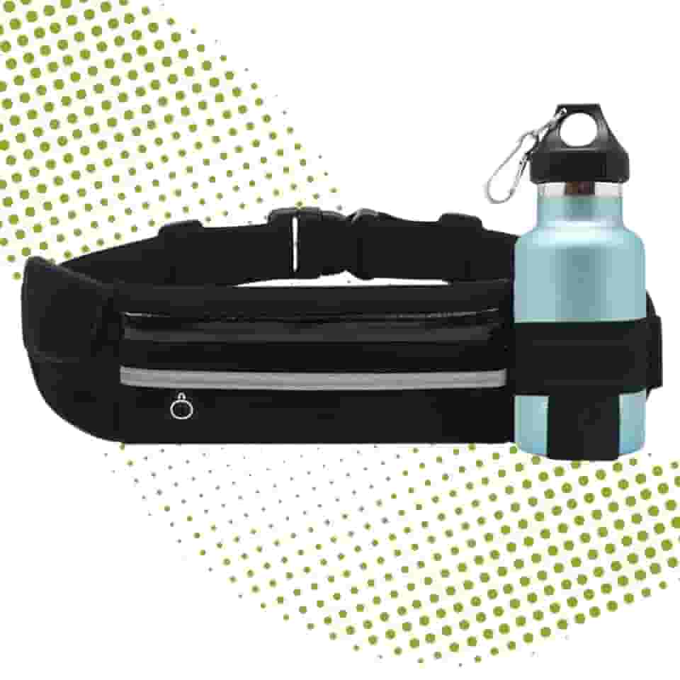 Pochete Porta Garrafa Agua Esportiva Corrida Slim Impermeável Porta Celular Caminhada Corrida Academia