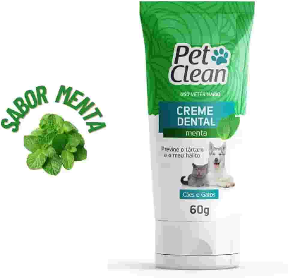Pet Clean Creme Dental Menta Cães e Gatos 60g