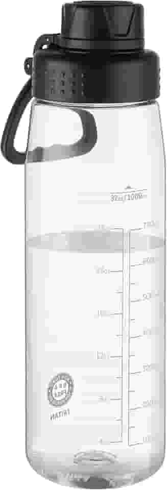 Edmyre Garrafa de água de 946 ml, garrafa de água transparente com tampa de bico e alça de transporte, reutilizável, sem BPA, garrafa de água para caminhadas, adequada para viagens, ao ar livre