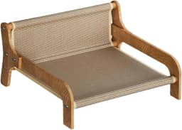 Arranhador de gato de papelão, tapete arranhador em formato de sofá para gatos internos, móveis elevados para gatos, brinquedos arranhadores para