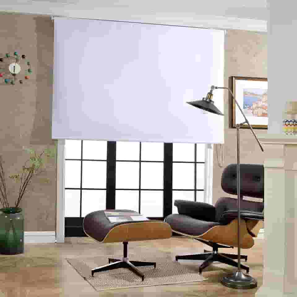 Persiana Rolo Blackout Block L120 X A160 Branco 32558