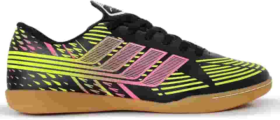 Chuteira Colorida Futsal Salão Tênis Quadra Solado Emborrachado Sola Colada Biqueira Costurada