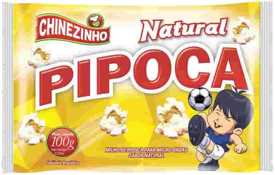 Chinezinho, Pipoca para micro-ondas, Sabor Natural, 100 Gramas