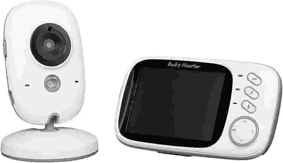 Babá Eletrônica com Câmera Sem Fio Áudio VOX Visão Noturna Monitor de Bebê Temperatura Sem Wifi Bivolt Alcance 260m - Tela 4.3" Vb603