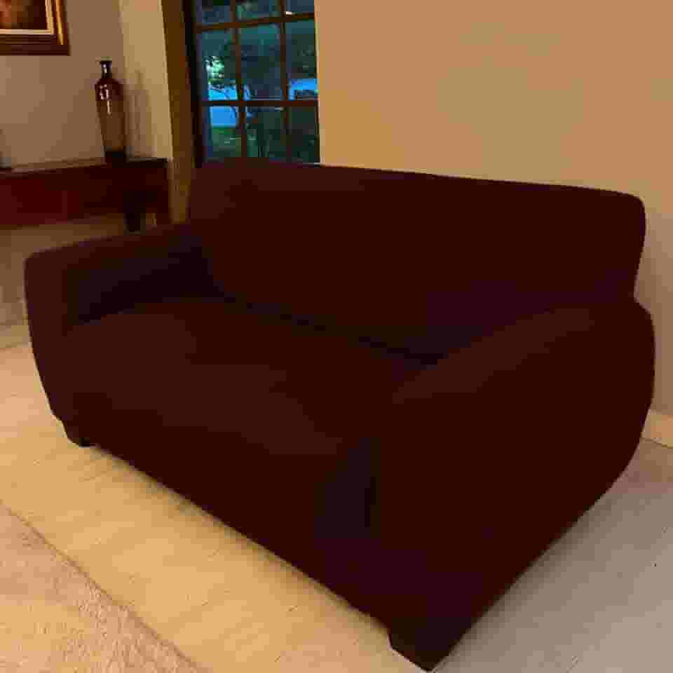 Capa Para Sofá Malha Gel Arte Cazza Vinho 2 Lugares