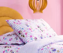 Edredom Solteiro Infantil 1 Peça Encanto 100% Algodão (Minnie e Margarida)