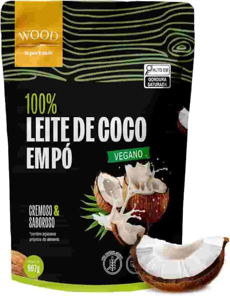 Leite de Coco em Pó 100% Puro Vegano Sem Lactose 907g