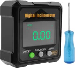 Localizador de ângulo digital, inclinômetro digital de 0-360° com base magnética V-Groove, retroiluminação IP54, transferidor eletrônico de calibre chanfrado eletrônico com retroiluminação IP54 para