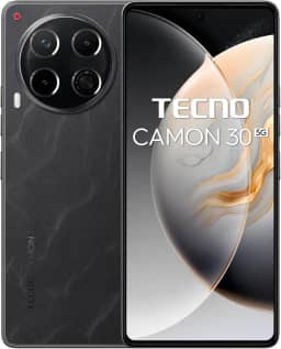 Smartphone Tecno Camon 30 5G 256GB, Tela AMOLED 6.78' FHD+, Câmera Tripla 50MP, Bateria 5000mAh, Carregamento Rápido 70W, Android 14, Dual Chip – Preto