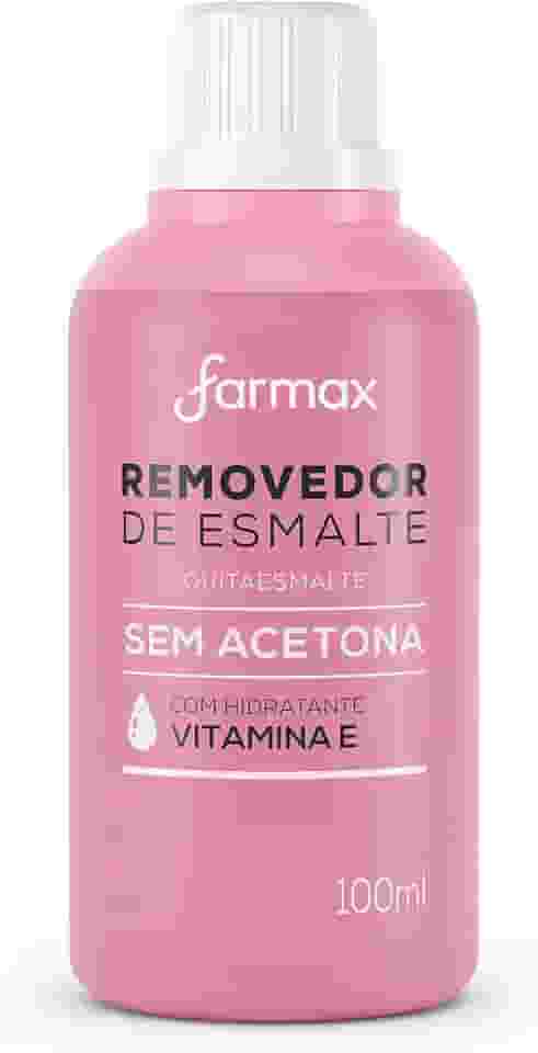 Farmax - Removedor De Esmalte Farmax 100Ml Sem Acetona Uva