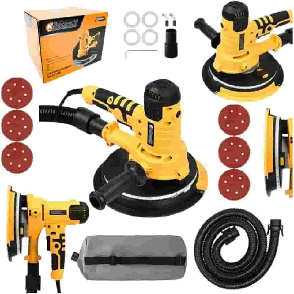 Lixadeira Elétrica para Parede 1000W com LED e Sucção de Poeira Disco 180mm (110 Volts)