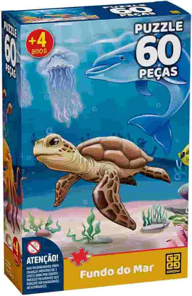 Quebra-cabeça 60 peças Fundo do Mar - Grow