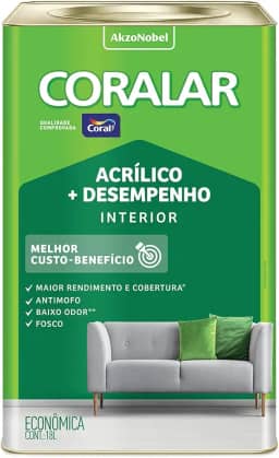 CORALAR ACRÍLICO MAIS DESEMPENHO AREIA 18L - CORAL