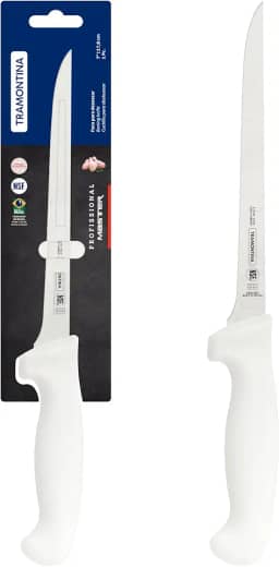 Faca Desossar Inox 7 Profissional, Tramontina, Profissional 24603187, Branco