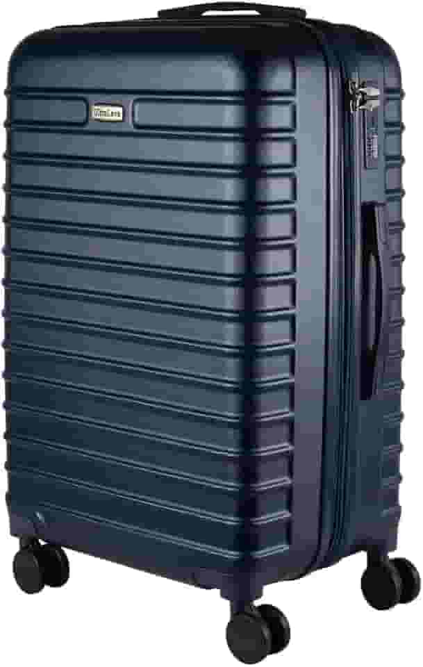 Mala Média 23KG Expansível ABS Ultra Leve Giratória Fan (Azul)