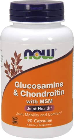 NOW Foods Glucosamina e condroitina com MSM, 90 unidades