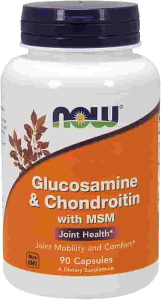 NOW Foods Glucosamina e condroitina com MSM, 90 unidades