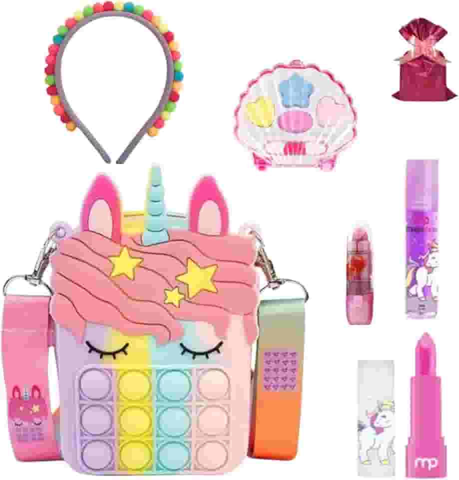 Bolsa Fidget Toy e Maquiagens de Criança - Kit Maquiagem