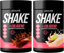 Shake Substituto de Refeição Com Colágeno Fullife 400g 2 Unidades (400g, Chocolate e Baunilha)