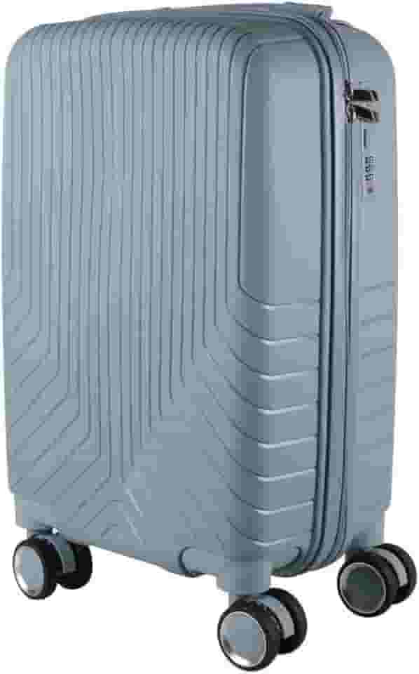 UltraLeve Mala Grande Polipropileno Maldivas Capacidade 35kg Azul Piscina, Cadeado com Segredo Numérico, Puxador Telescópico Altura Regulável, Rodas Duplas 360°