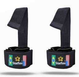 Strap Reforçado Munhequeira Neoprene Levantamento de peso - Ajustavel confortável - Resistente
